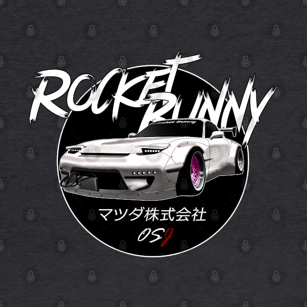 JDM RX-7 [FD] White Black Sun Edition by OSJ Store